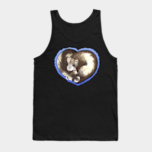 Ferret Heart - Sable/Cinnamon Tank Top